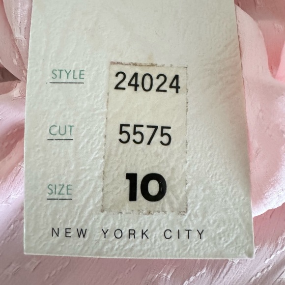 NILANI NWT Vintage Woman’s Pink Diamond Embroidered JewelryCollar Blouse-Size 10 - Picture 6 of 12